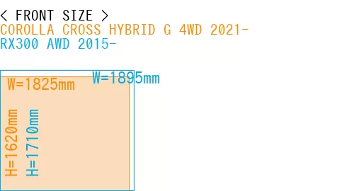 #COROLLA CROSS HYBRID G 4WD 2021- + RX300 AWD 2015-